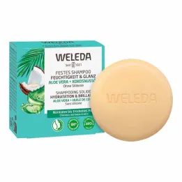Weleda stały szampon nawilżający &amp; połysk, 50 g