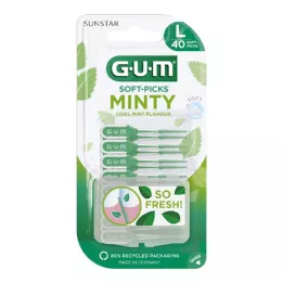 GUM SOFT-PICKS MINTY duży, 40 sztuk