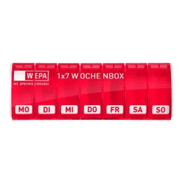 Pudełko tygodniowe Wepa 1x7 UV-zabezpieczenie + różowy, 1 szt