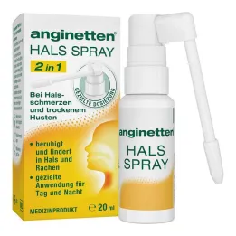 Anginette spray do gardła 2 w 1 dla dorosłych, 20 ml