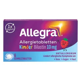Allegra tabletki na alergię dla dzieci 10 mg tabletki rozpuszczalne, 6 szt