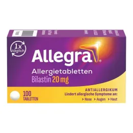 Allegra tabletki na alergię 20 mg tabletki, 100 szt