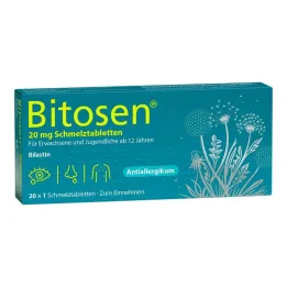 Bitosen 20 mg tabletki ulegające rozpadowi w jamie ustnej, 20 szt
