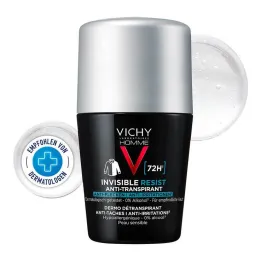 Vichy Homme Deo Roll-on 72h przeciw plamom, 50 ml