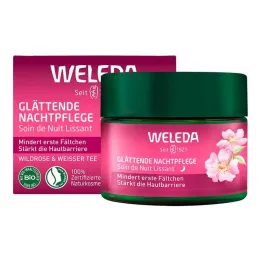 Weleda wygładzająca pielęgnacja na noc z dziką różą & , biała herbata, 40 ml