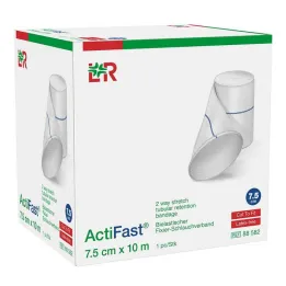 Bandaż mocujący Actifast rurkowy 7,5 cmx10 m niebieski, 1 szt