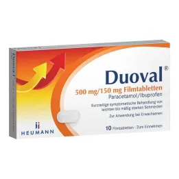 Duoval 500 mg / 150 mg tabletki powlekane, 10 szt