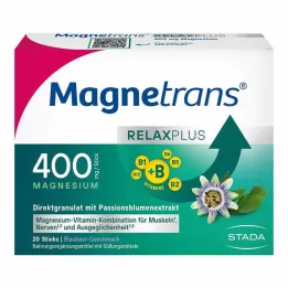 Magnetrans Relax + 400 mg granulat w sztyfcie borówka, 20 szt