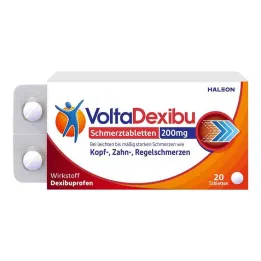 VoltaDexibu leki przeciwbólowe 200 mg tabletki powlekane, 20 szt