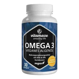 Omega-3 wegańskie kapsułki z olejem z alg, 30 sztuk