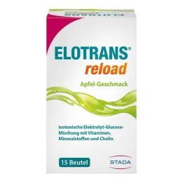 Elotrans Reload worek jabłkowy z elektrolitem w proszku, 15X7,45 g