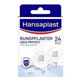 Tynk okrągły Hansaplast Aqua Protect, 24 sztuki