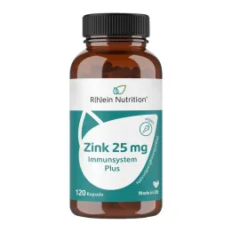 Cynk 25 mg Immune System Plus wysoka dawka + kapsułki wegańskie, 120 szt