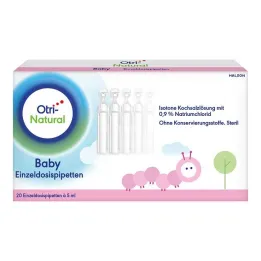 Pipety jednodawkowe OtriNatural Baby, 20X5 ml