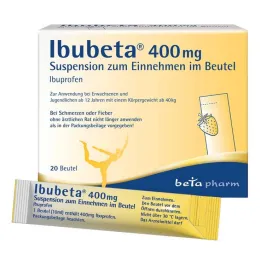 Ibubeta 400 mg zawiesina doustna w saszetce, 20 szt