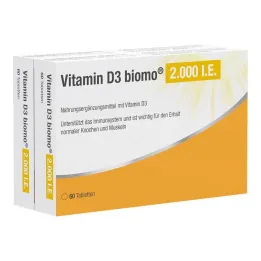 Witamina D3 Biomo 2000 IU tabletki, 120 szt