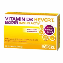Witamina D3 Hevert 2000 IE Odpornościowe kapsułki aktywne, 60 szt