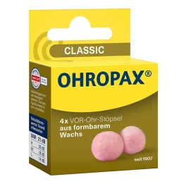 Ohropax Classic wosk przed zatyczkami do uszu, 4 sztuki