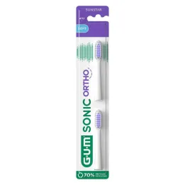 GUM Wymienne główki do szczoteczki Sonic Ortho, 2 szt