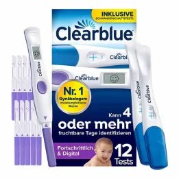 Clearblue zestaw testów owulacyjnych i ciążowych, 12 szt