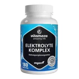 Tabletki z kompleksem elektrolitowym i magnezem, wegańskie, 180 tabletek