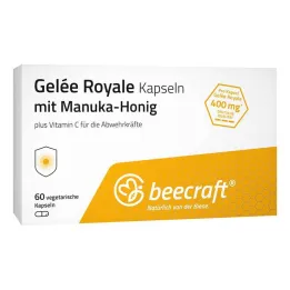 Beecraft Mleczko pszczele w kapsułkach z miodem Manuka, 60 szt