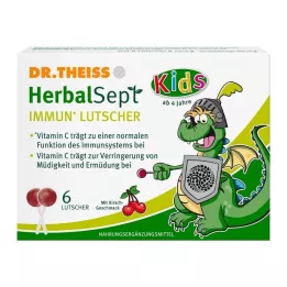 DR.THEISS HerbalSept Immun Lollipops Kids D NEM 6 szt. cukierków, 6 szt