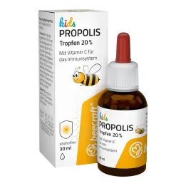 Beecraft Kids Propolis organiczne krople 20% plus witamina C, 30 ml