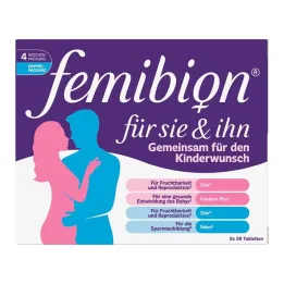 Femibion dla niej &amp; tabletki dla niego, 2x28 szt