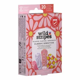 Plastry Wild Stripes Classic Sensitive Pastel Fun, 20 szt