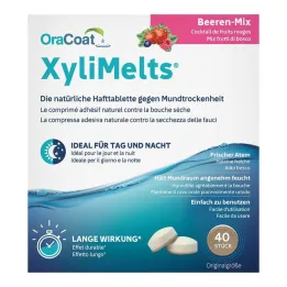 Tabletki samoprzylepne Xylimelts mieszanka jagodowa Oracoat, 40 szt