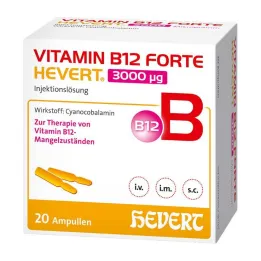 Witamina B12 Forte Hevert 3000 µg roztwór do wstrzykiwań ampułka, 20x2 ml