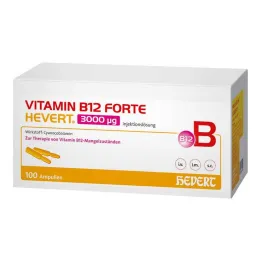 Witamina B12 Forte Hevert 3000 µg roztwór do wstrzykiwań ampułka, 100x2 ml