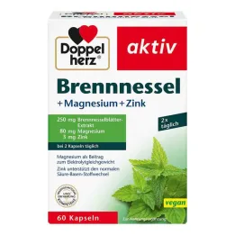 Doppelherz Pokrzywa + Magnez + Cynk Kapsułki, 60 szt