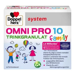 Doppelherz Omni Pro 10 rodzina systemu granulatów do picia, 20 szt