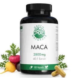 Green Naturals® Maca 2800 mg wysokie dawki 40:1 kapsułki wegańskie (180 sztuk)