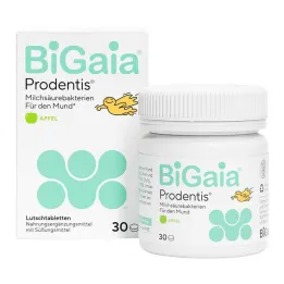 Bigaia Prodentis jabłkowe pastylki do ssania, 30 szt