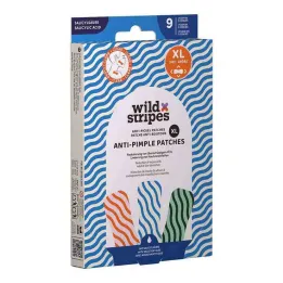 Plastry przeciw pryszczom Wild Stripes XL Przezroczyste, 9 szt
