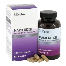 Activplus ostropest + karczoch + kapsułki z mniszka lekarskiego, 120 sztuk