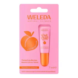 Weleda Koloryzujące masło do ust Pink Peach, 7 ml