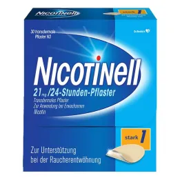 NICOTINELL Plastry nikotynowe 21 mg / 24 godziny, moc plastra mocna (1), 30 szt