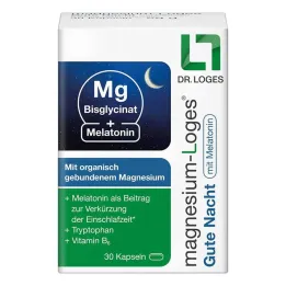 Loges magnezowe na dobranoc z kapsułkami z melatoniną, 30 szt