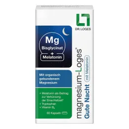 Loges magnezowe na dobranoc z kapsułkami z melatoniną, 60 szt