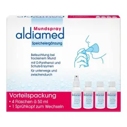 Aldiamed spray do jamy ustnej uzupełniający ślinę, 4x50 ml