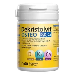Dekristolvit Osteo D3K2Ca tabletki do żucia, 60 szt