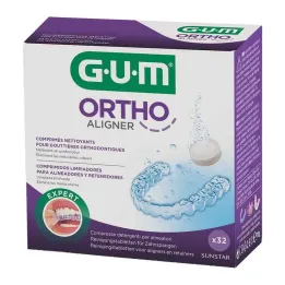 GUM Tabletki czyszczące Ortho Aligner, 32 szt