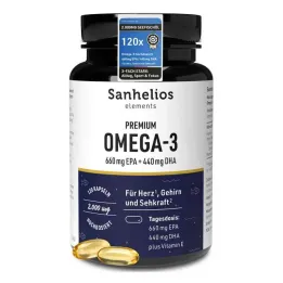 Kapsułki Sanhelios Premium Omega-3, 120 sztuk